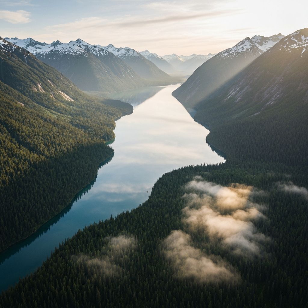The Wild Alaskan Lodge from above